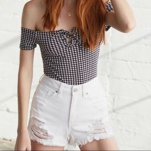 Pacsun Me to We Gingham Tube Top
